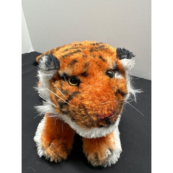 Classic Realistic Bangel Plush Stuffed Tiger Molded Head Carnival Design 9 Inche - Picture 2 of 7